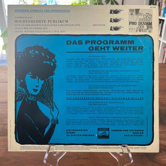 Das Programm Geht Weiter Vinyl LP 1965 Odeon E 83 270 - Picture 8 of 9